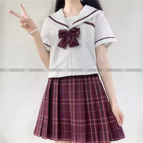 [Lycoris radiata] Formal JK Girls Students Summer High Waist Pleated Skirts Plaid Skirts Women Dress
