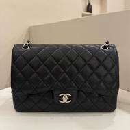 （超級甜價）Chanel香奈兒 cf30 jumbo黑銀