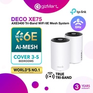TP-Link Deco XE75 AX5400 Mesh WIFI 6E Tri Band Router Home System Wireless Range Extender