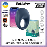 Satisfyer Strong One Ring App-Controlled Cock Ring Dark Blue (Authorized Retailer)