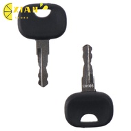 XIANS 5Pcs|Ignition Keys, Big hole design Black 14603 Equipment Key, for Excavators Metal 2.17*1.26*