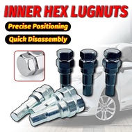 Allen Key 12mm Internal Hex Allen Key Lugnuts Wheel Locking Hex Key Hexagonal Nut Socket Tuner