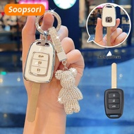 Soopsori For HONDA car keychain TPU key accessories suitable for HONDA BRV/CITY 2014/CITY 2014-2017 