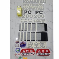 Sticker excavator Komatsu PC 200-6