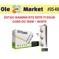 ZOTAC GAMING RTX 5070 Ti SOLID CORE OC 16GB (WHITE)