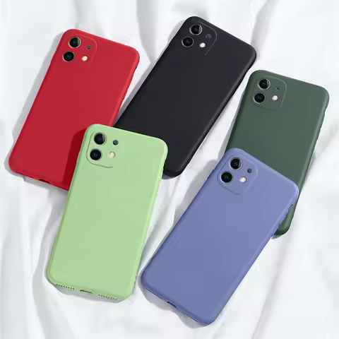 For Xiaomi Mi 11 Lite Case Original Liquid Silicone Cover Mi 10T Note 10 Pro Shockproof TPU Bumper S