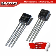 100PCS 2N5551 2N5401 5551 5401 TO-92 (50PCS* 2N5401+50PCS* 2N5551 ) Bipolar Transistors - BJT PNP Ge