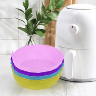 ☜20cm Air Fryer Silicone Pot Air Fryers Oven Baking Tray For Pizza Fried Chicken Reusable Air Fryer