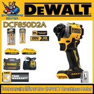 ไขควงกระแทกไร้สาย 20v ขนาดหัว 1/4" พร้อมแบต 2ah 2ก้อน แท่นชาร์จ 1ตัว ครบชุด ยี่ห้อ DEWALT รุ่น DCF85