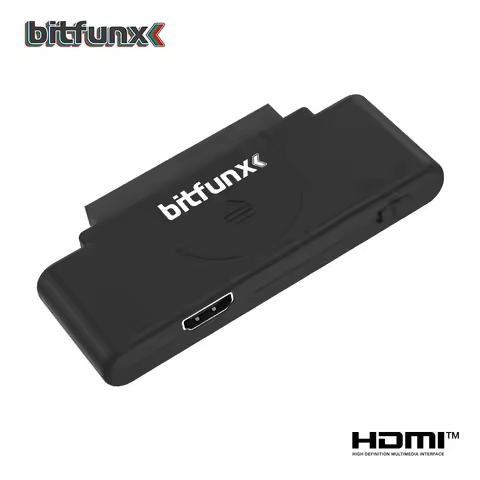 Bitfunx HDMI™ Video Audio Adapter RGB to 1080P With 16:9/4:3 Swith for PCE PC Engine Core Grafx Game