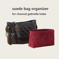 suede bag organizer for channel gabrielle hobo bag insert organiser inner makeup bag