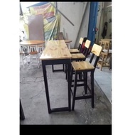 Tall Table with Black Wooden Chair