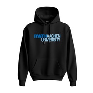 Hoodie RWTH AAchen German University Sweater Fleece Hoodie Black Black Cloth