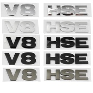 Car 3D ABS V8 HSE Rear Trunk Words Letter Logo Emblem Badge Decals Sticker For Land Rover Discovery 