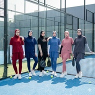 Sports Suit Muslim Women's Oneset Leggings Sport Outfit Gymnastics Yoga Jogging Swimming Padel Trend