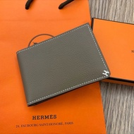 HERMES 大象灰卡夾