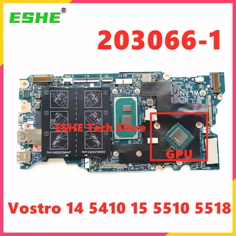 203066-1 For Dell Vostro 14 5410 15 5510 5518 Laptop Motherboard i5-11400H i7-11390H 05H4MF 02F3TW 0