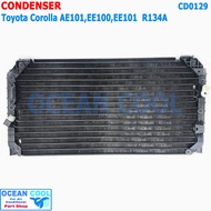 แผงแอร์ โตโยต้า โคโรล่า AE101 EE100 EE101 R134a CD0129 โฉม สามห่วง Condenser Toyota Corolla R13a น้ำยาตัวใหม่ รังผึ้งแอร์ แผงรังผึ้ง แผงคอยล์ร้อน