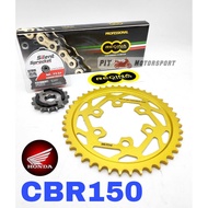 CBR150 Sprocket Chain Kit Set 428 Rantai Spoket (Full Set) Italy ORIGINAL REGINA Racing CBR150R Hond