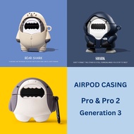 Cute Shark AirPods Pro Case/AirPods Pro 2/ AirPods Generation 3 Cover