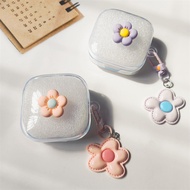 For Baseus E20 E19 E18 E17 BD1 Case WM01 WM02 Plus Cute flower Soft TPU Transparent Protective Cover