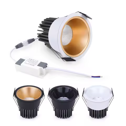 7W 12W Recessed LED COB Downlight Spotlight For Living Room Bedroom Wall Decor Lighting White/Warm W