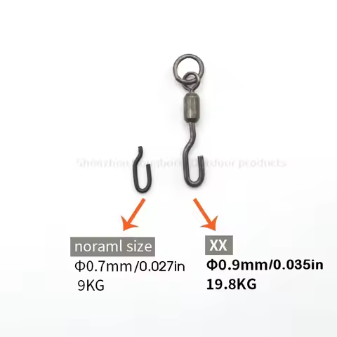 10pcs Carp Fishing Accessories Spinner Ring Swivels Size 11 Spinner Swivel 304 Stainless Steel Hook 