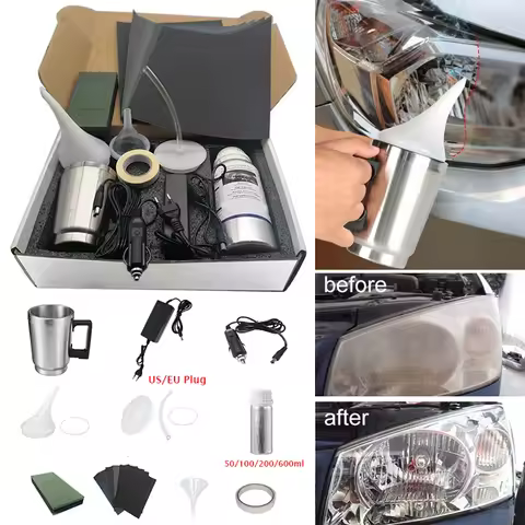 Car Headlight Lens Restoration Kit Headlamp Lens Restore Oxidation Yellow Scratch Vague Restore Poli