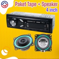Paket Tape Mobil Taffware S211L dengan Speaker Roadstar 4inch Two Way 2pcs - Bluetooth Car audio mo