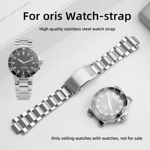 For ORIS AQUIS series 7730 7740 diving watch strap ORIS strap replacement 24-12MM men's quality stai