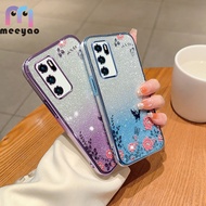 Case Huawei P40 P40Pro Soft Floral Phone Cover Blink Casing For Huawei P40 Pro