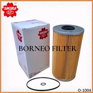 O-1004 Sakura Oil Filter O1004 ME034161 P P P P550070 LF3458 SFO4161 - Fuso FM215 6D10 6D11 6D14 6DS