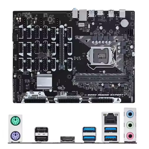 For Intel B250 B250 MINING EXPERT motherboard Used original LGA1151 LGA 1151 DDR4 64GB USB2.0 USB3.0