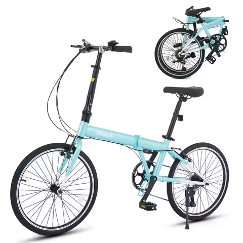 20 Inch Folding Bike Lightweight Folding Bicycle for Adult Slate