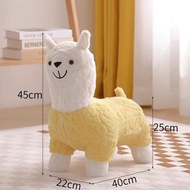 儿童草泥马羊驼坐凳Cute Alpaca stool child adult sofa seat Alpaca Lamb Doll seat Alpaca chair/kuda mainan buda