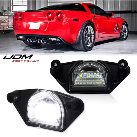 2pc LED License Number Plate Light For Chevrolet Corvette C4 C5 C6 Impala Monte Lumina SSR S10 Beret