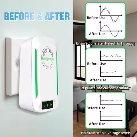 Electricity Energy Saver Pro Power Save 90V-250V Home Office Energy Saving Plugs US/UK/EU Stable Vol