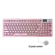 AULA | AULA F98 Pro V3 TFT Screen Tri-Mode Wireless Mechanical Keyboard RGB Backlit Hot-swap Gasket 