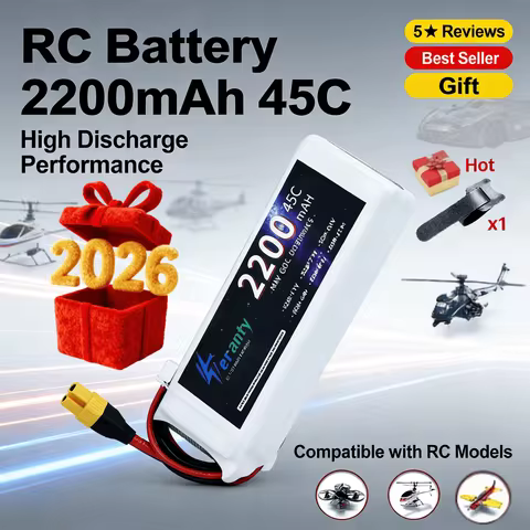 11.1V 2200mAh 3S 45C LiPo Battery with T/XT30/XT60 Plug for RC Helicopter, Aircraft, Quadcopter, Car