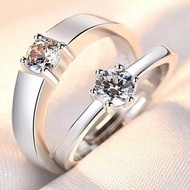 [Promo]Cincin Perak S925 Ring Pria Wanita Cincin Couple Perak S925 Adjustable [COD]Cincin Couple Per