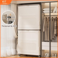 🚀12-Hour Shipping🚀(30L/50L/80L)Large Capacity Storage Box Organizer Foldable Storage Box with wheels