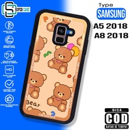 Case For SAMSUNG A5 2018 A8 2018 BRC Softcase Glossy Casing Handphone Silicon Glass