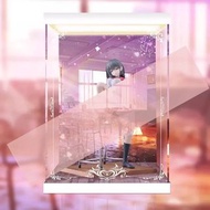 [AOWOBOX] Partylook 渡邊彩紗 弱電波 插畫 手辦高透主題展示盒 展示箱 display box 亞加力 模型盒 亞加力展示盒 燈