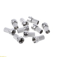 Doublebuy 10 Pcs 75-5 F Connector Screw On Type For RG6 Satellite TV Antenna Coax Cable Tw