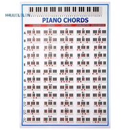 Piano Chords Chart Key Music Graphic Exercise Poster Stave Piano Chord Practice Chart 88-Key Beginne