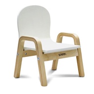 soerer嬰幼兒童BB便攜北歐小椅凳圓椅實木彎曲扶手靠背幼兒園M160