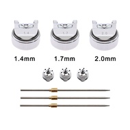 1.4mm/1.7mm/2.0mm Nozzle Replace Nozzle Kit Set For HVLP Spray Gun H-827 Hand Pneumatic Manual Spray