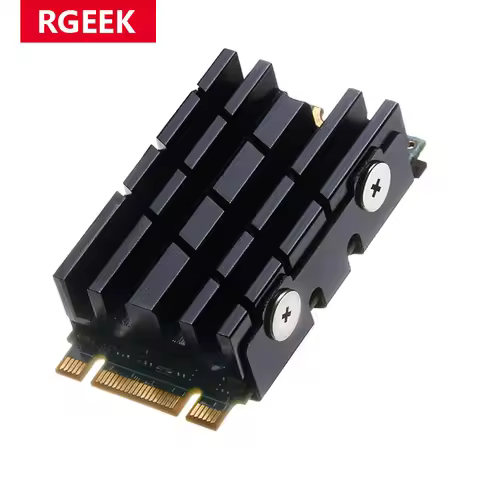RGEEK M.2 2242 SSD Heatsink, 2242 NVME SSD Heat Sink Aluminum 2242 Heatsink with Thermal Pads for 22