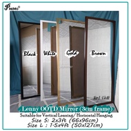 ☈ﺴ◐PREMO LINNY Mirror-Cermin Besar Bersandar Dinding-Leaning /hanging on wall-Full Body Mirror OOTD Decor for Living Roo