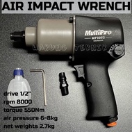 MULTIPRO Heavy Duty Twin Hammer Air Impact Wrench 1/2" Dr 550 Nm